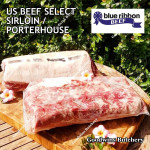 Beef Sirloin America US SELECT (Striploin / New York Strip / Has Luar) frozen roast cuts +/- 1.6 kg/pc (price/kg) brand USDA SWIFT